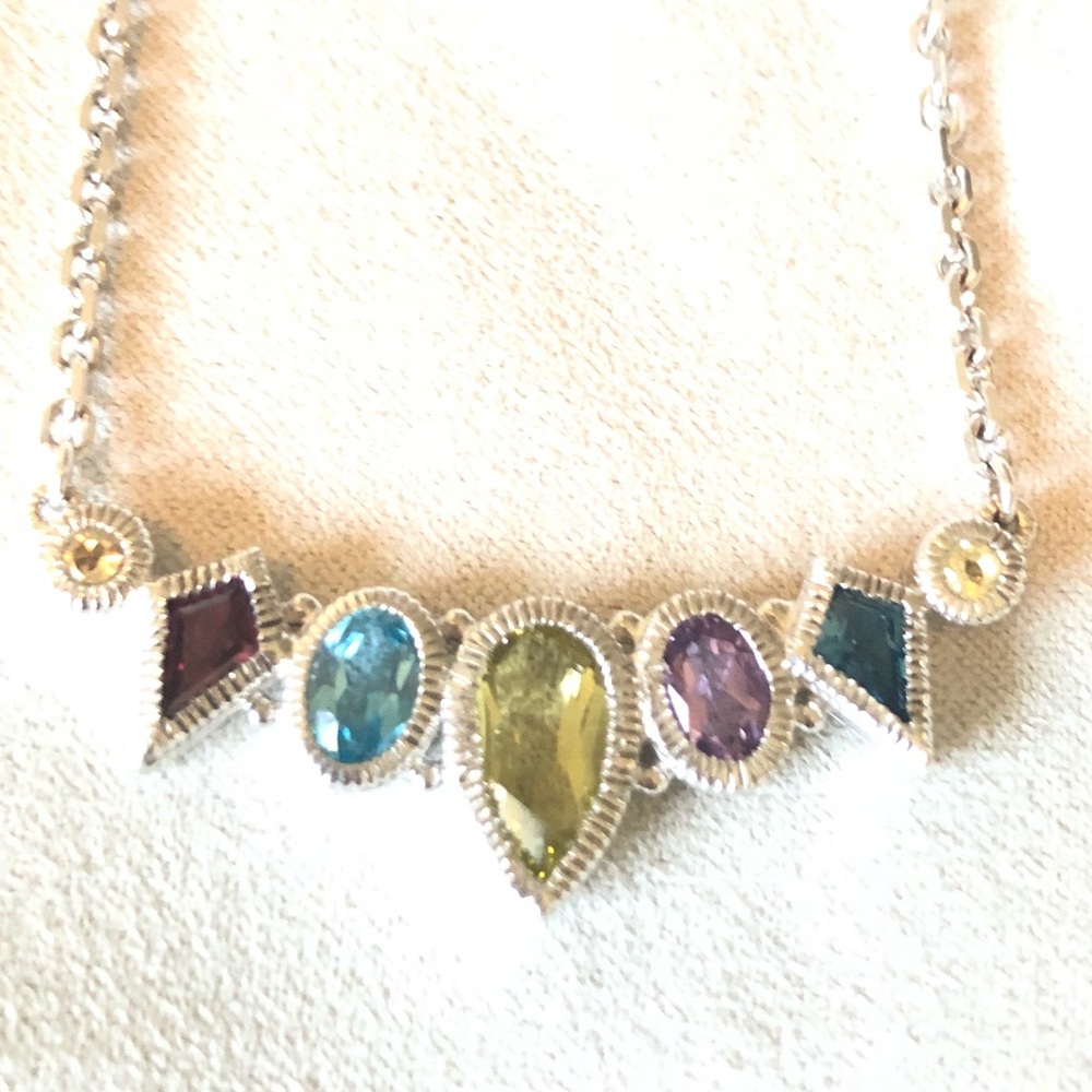 Judith Ripka sterling silver necklace - Picture 2 of 8
